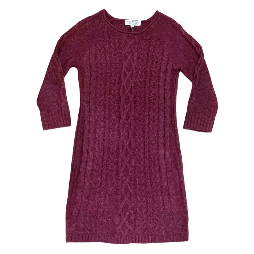 Pink Rose Sweater Dress